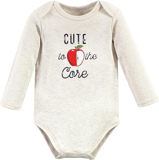 Hudson Baby Baby Girls' Cotton Long-sleeve Bodysuits 3-pack