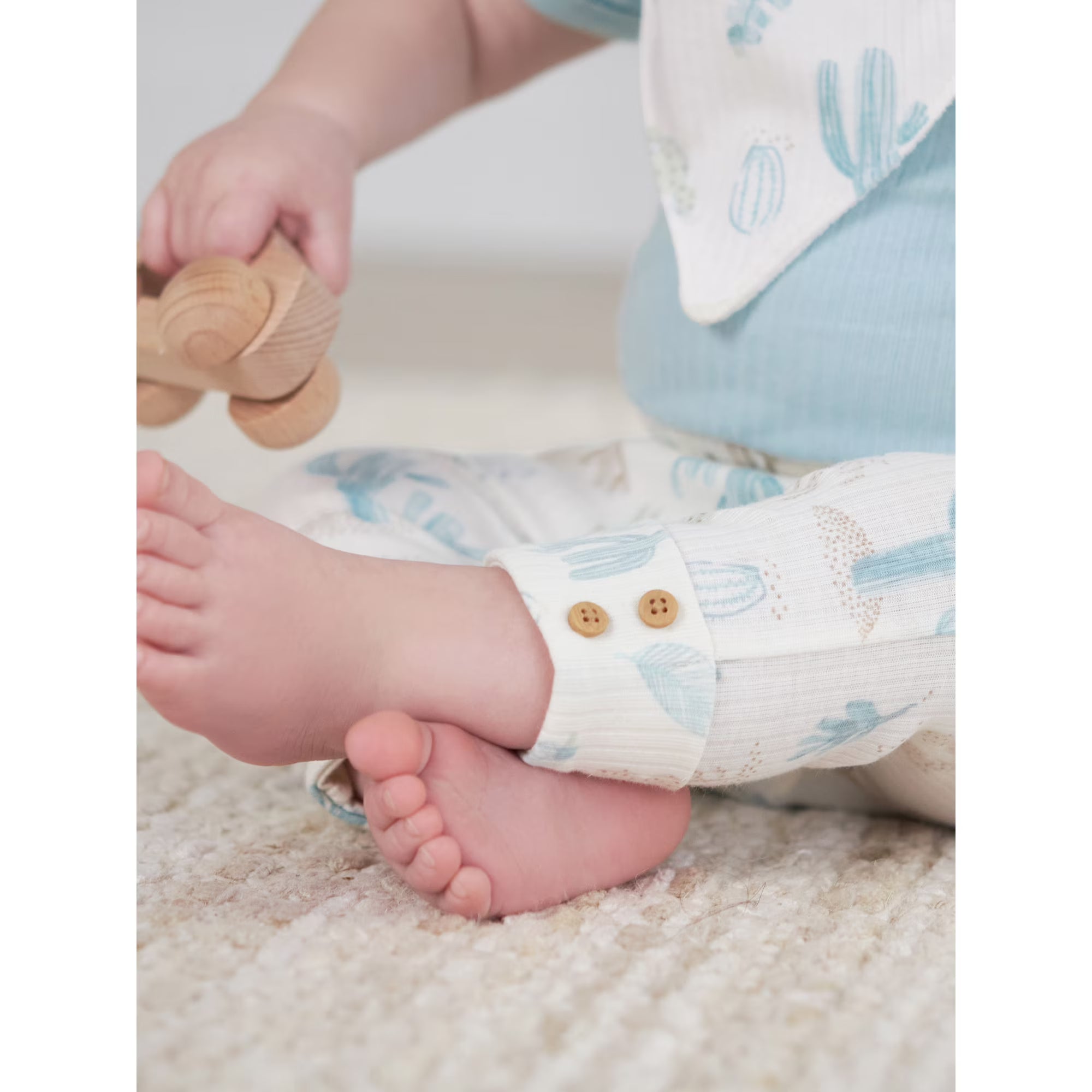 Just Born Baby Boy Pants, 2-Pack (0/3-6/9 Months)