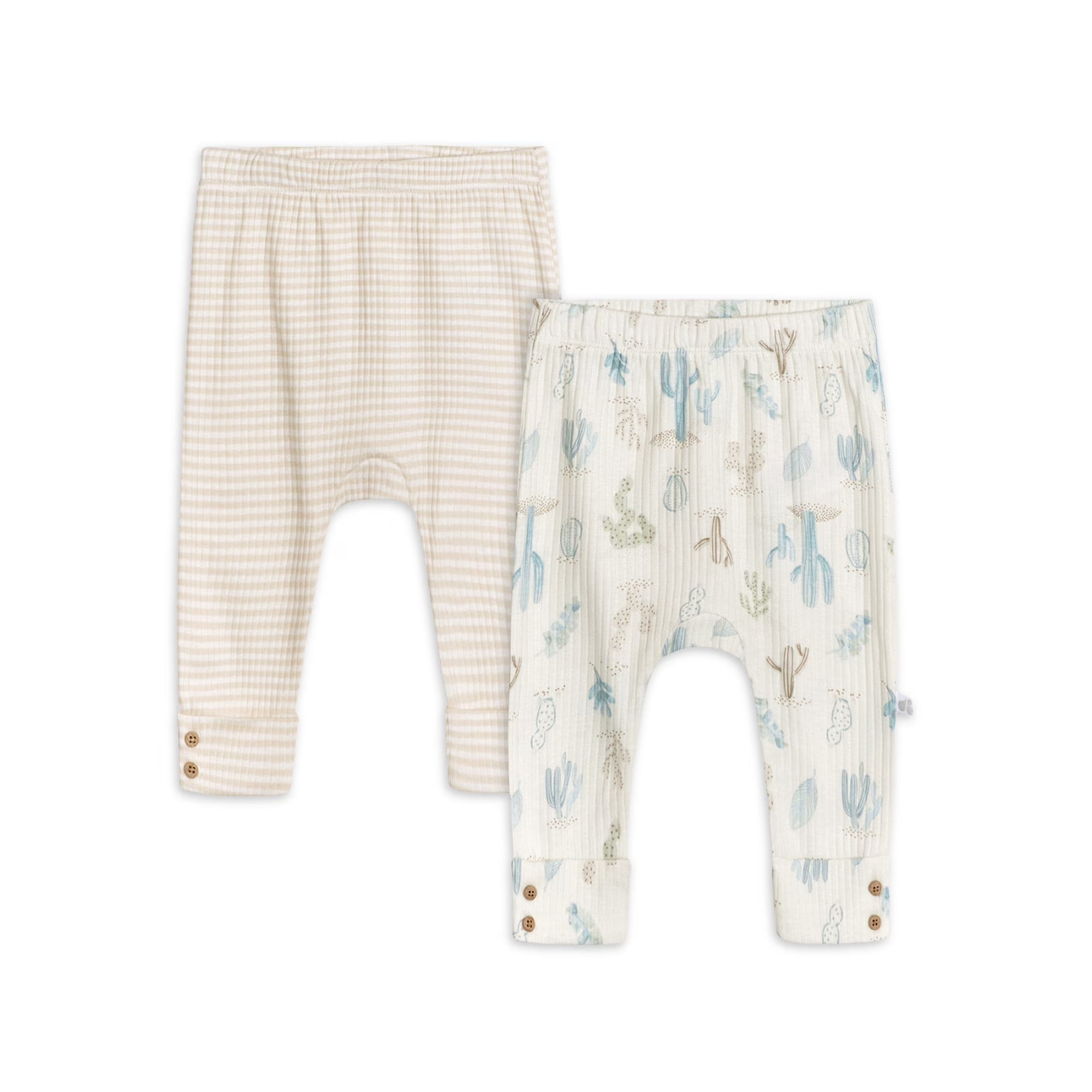 Just Born Baby Boy Pants, 2-Pack (0/3-6/9 Months)