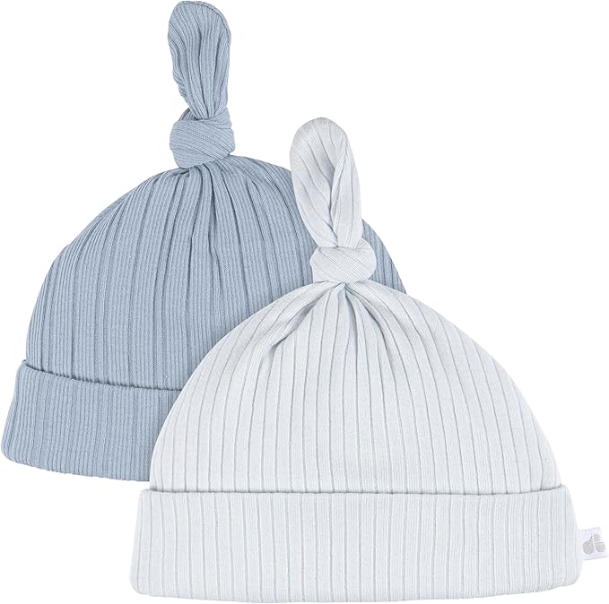 Just Born - 4Pk Hat And Cuff Mitten Set Baby Boy 0-6M Blue