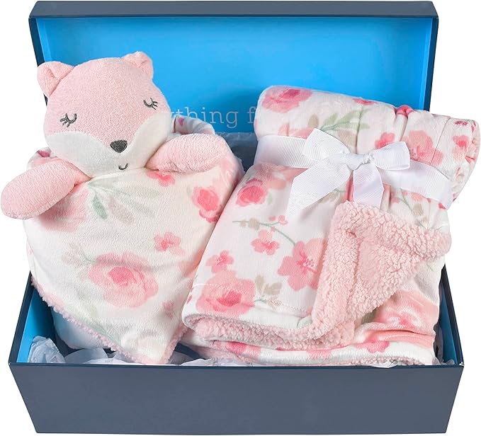 Gerber Girls  Baby 2-Piece Blanket Gift Set