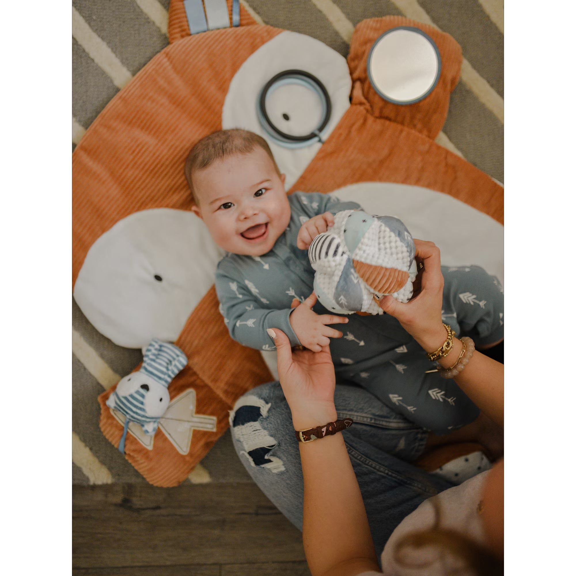 Modern Moments by Gerber Baby Boy Play Mat, Brown