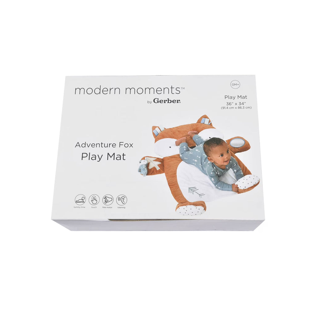 Modern Moments by Gerber Baby Boy Play Mat, Brown