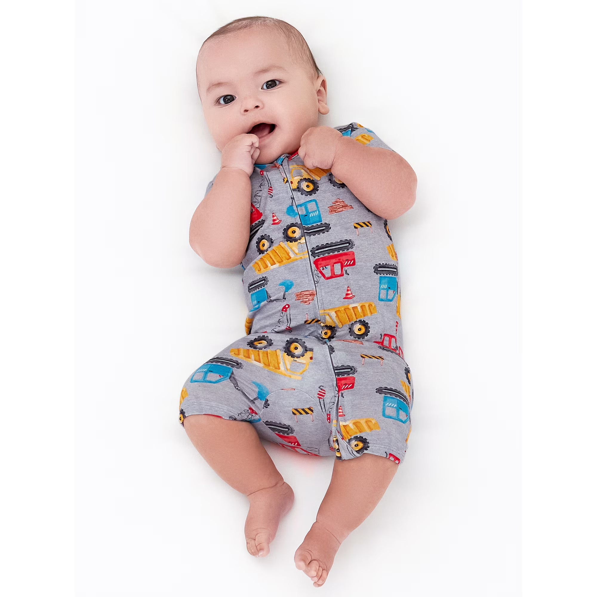 Gerber Unisex Baby Buttery Soft Short Sleeve Romper with Viscose Made from Eucalyptus, Sizes 0/3M-18M