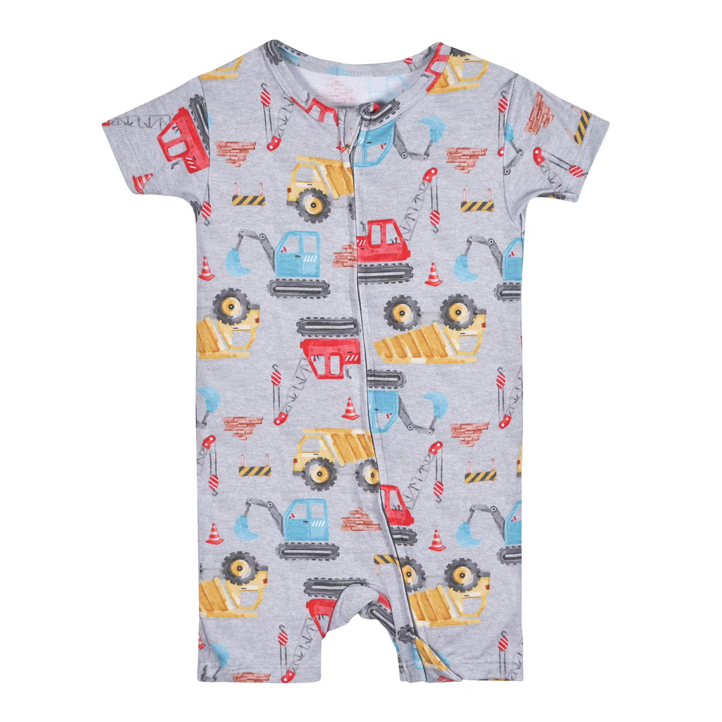 Gerber Unisex Baby Buttery Soft Short Sleeve Romper with Viscose Made from Eucalyptus, Sizes 0/3M-18M