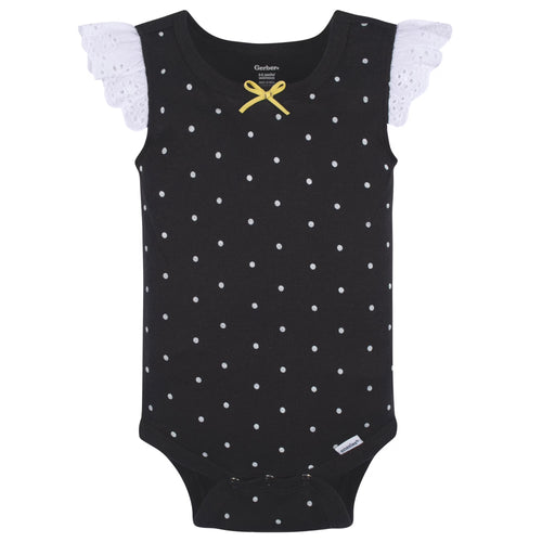 Gerber Baby Girl Tank Onesies Bodysuits, 4-Pack, Sizes Newborn - 24 Months