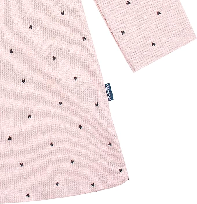 Gerber Baby Girls' Toddler Long Sleeve Dress with Ruffle Detail SIZE 4T