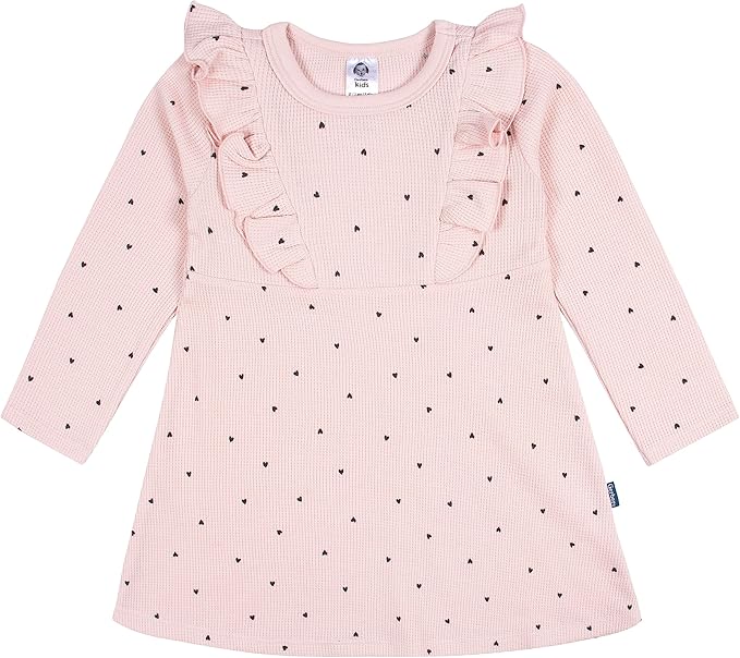 Gerber Baby Girls' Toddler Long Sleeve Dress with Ruffle Detail SIZE 4T