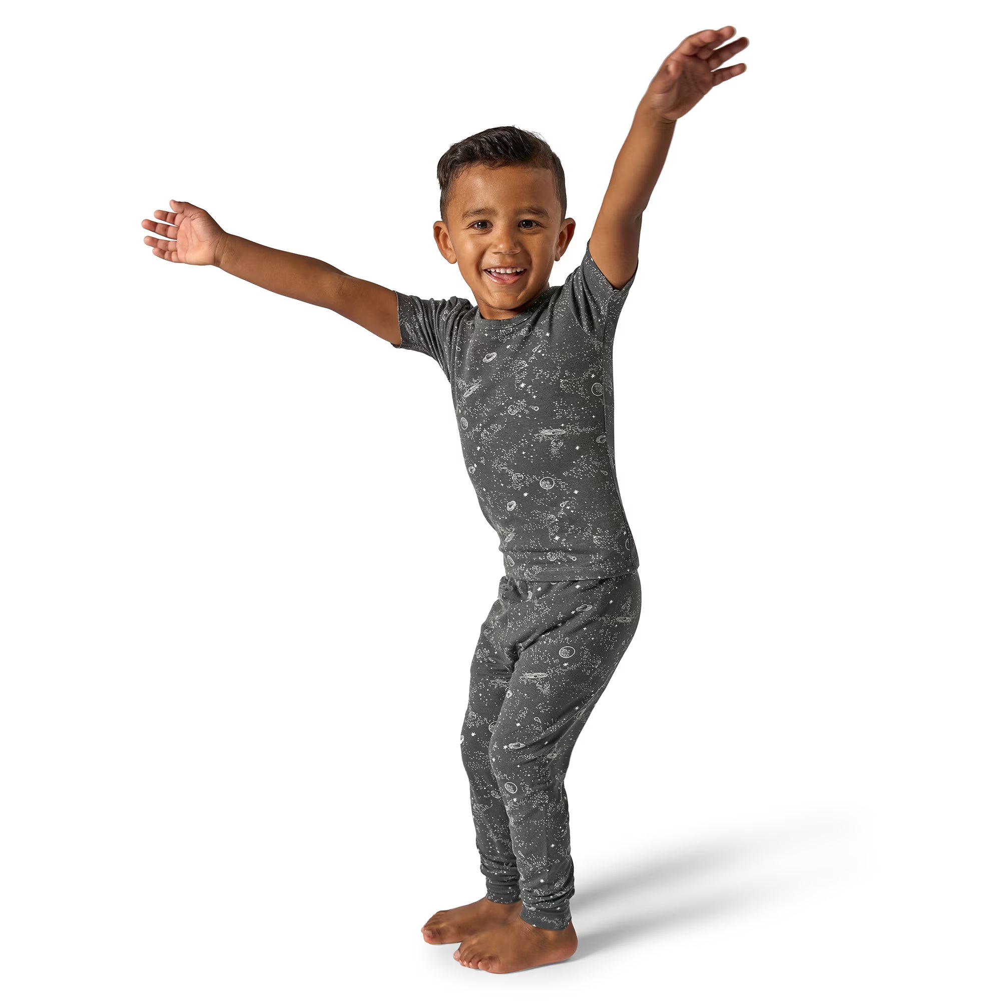 Modern Moments by Gerber Toddler Neutral Super Soft Tight Fitting Pajama Set, 2-Piece, Sizes 12 Months - 5T