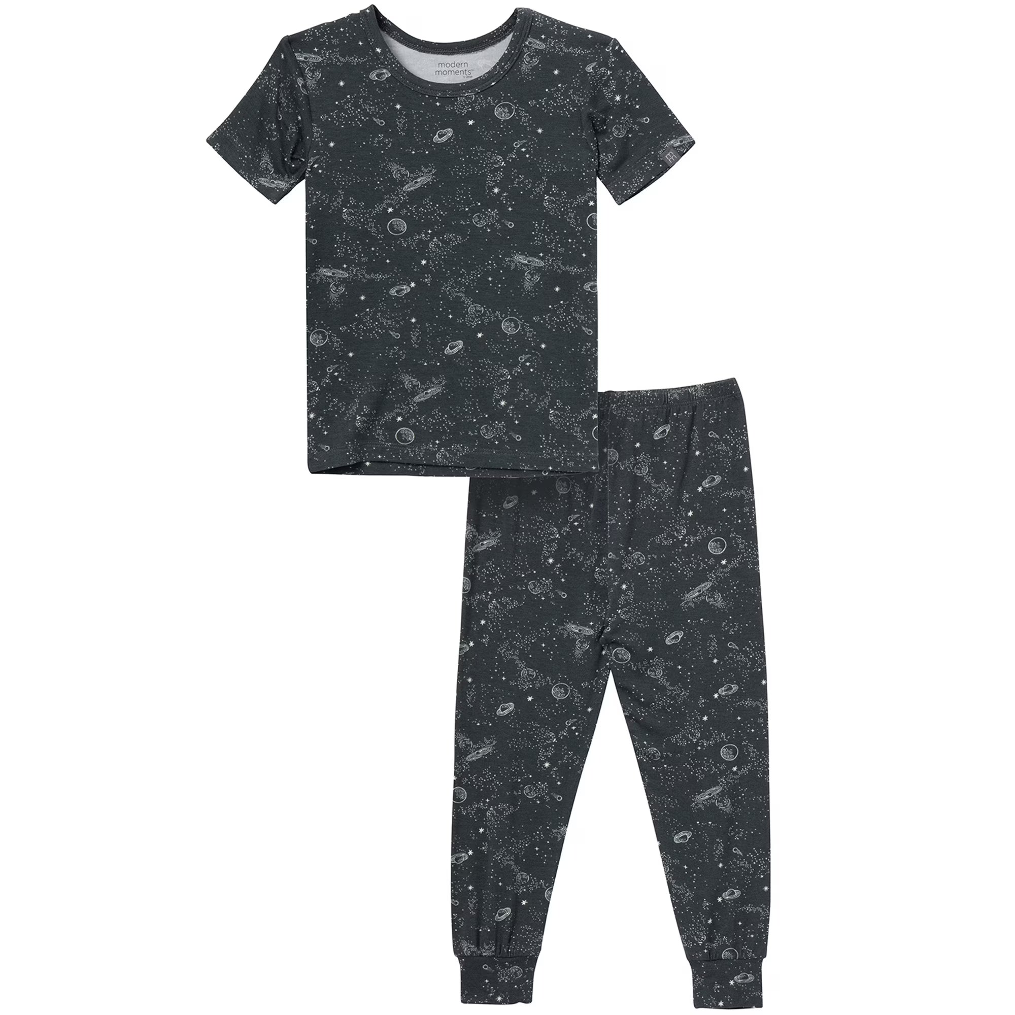 Modern Moments by Gerber Toddler Neutral Super Soft Tight Fitting Pajama Set, 2-Piece, Sizes 12 Months - 5T