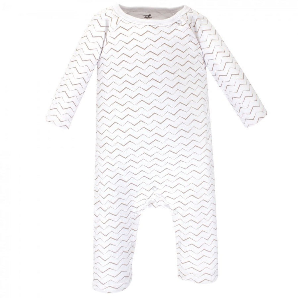 Touched by Nature Baby Organic Cotton Coveralls 3pk, Marching Elephant, 3-6 Months