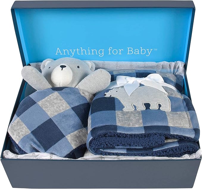 Gerber Boys Unisex  2-Piece Blanket Gift Set