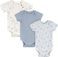 Just Born - 3Pk Baby Boy Bodysuit Blue