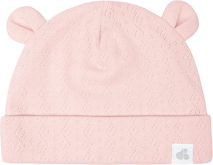 Just Born Baby Girl or Boy or Unisex Caps & Mittens Set, 4-Piece (0-6 Months)