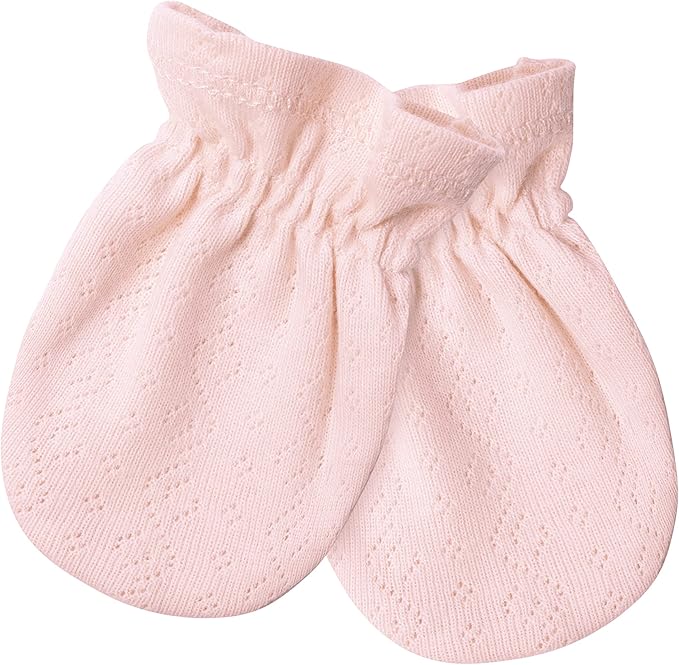 Just Born Baby Girl or Boy or Unisex Caps & Mittens Set, 4-Piece (0-6 Months)