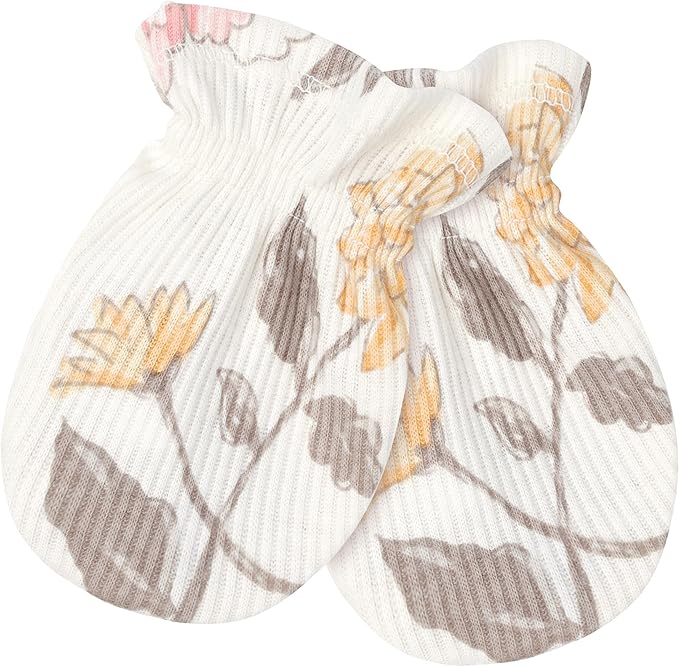 Just Born Baby Girl or Boy or Unisex Caps & Mittens Set, 4-Piece (0-6 Months)