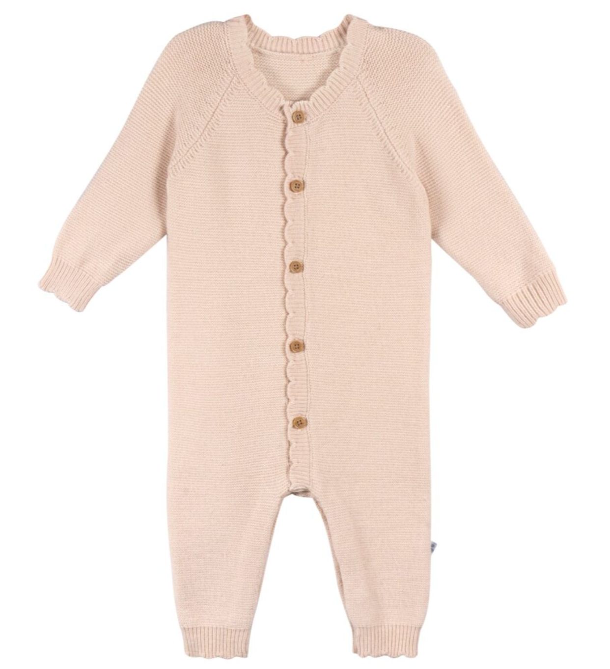Just Born Girls Knit Pink One-pc Coverall,Jumper, 0/3 Months - 6/9 Months