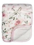 Toddler Girl Super Soft Patchwork Blanket, Light Pink