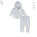 Just Born Knit Boys 2 Pc Hooded Sweater and Pant Set