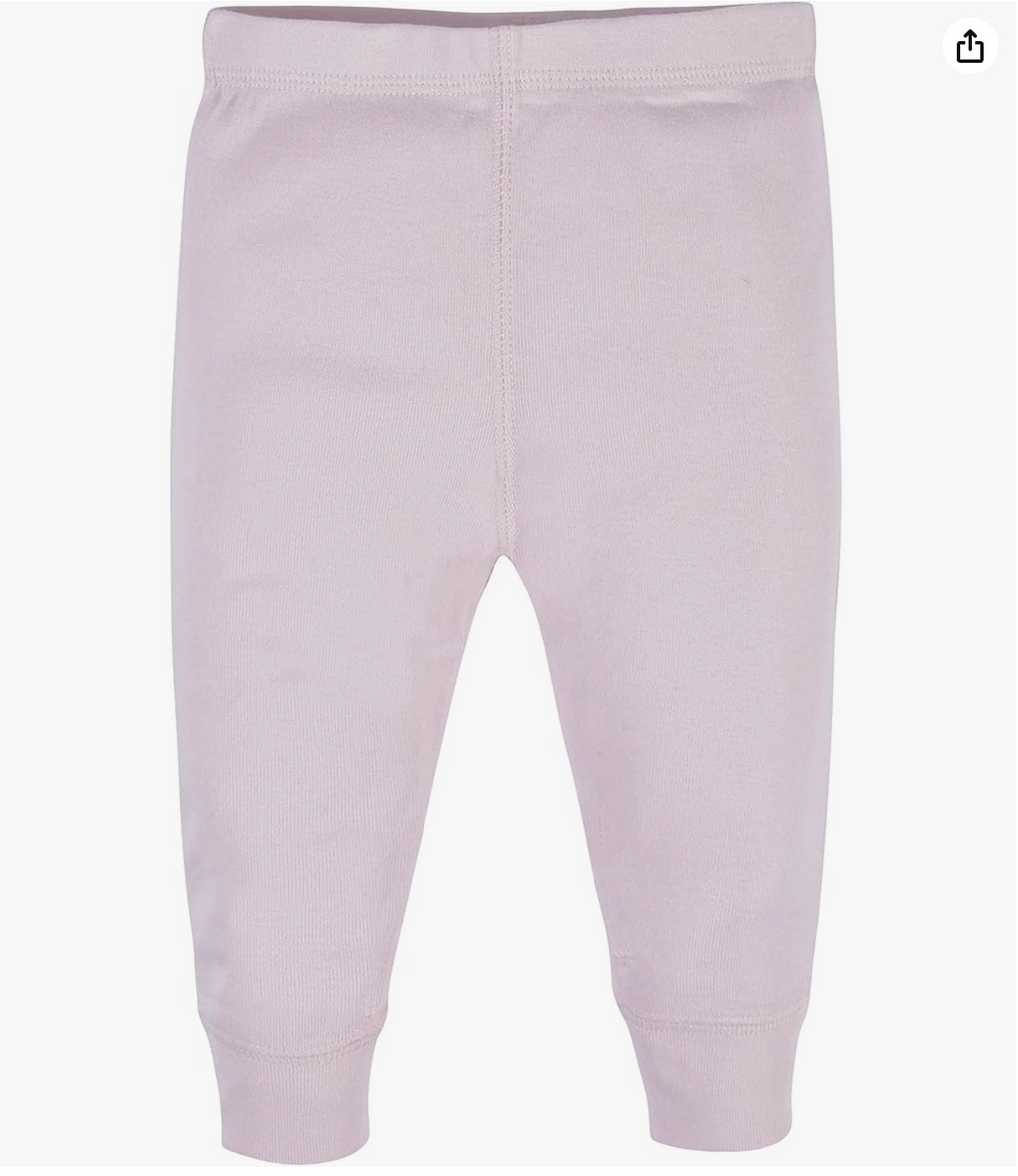 Gerber Newborn Baby-Girls Multi-Pack Active Pants Set