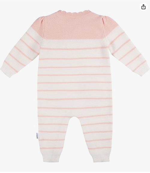 Gerber Baby Girls' Sweater Knit Romper Jumpsuit