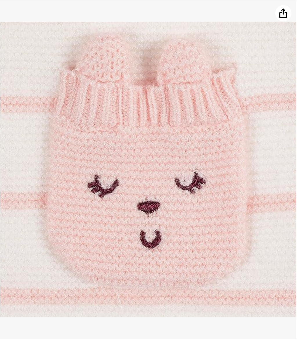 Gerber Baby Girls' Sweater Knit Romper Jumpsuit