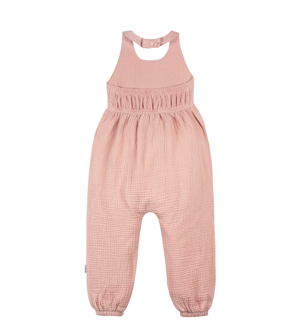 Gerber Toddler Girl Halter Neck Romper, Sizes 2T-5T