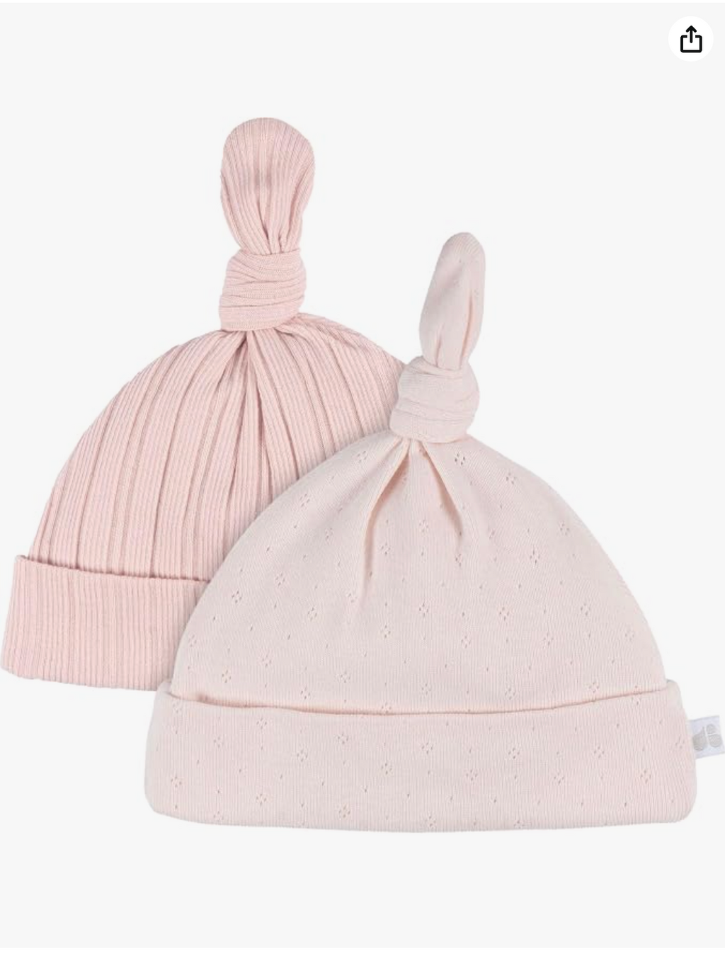 Just Born - 4Pk Hat And Cuff Mitten Set Baby Girl 0-6M Pink