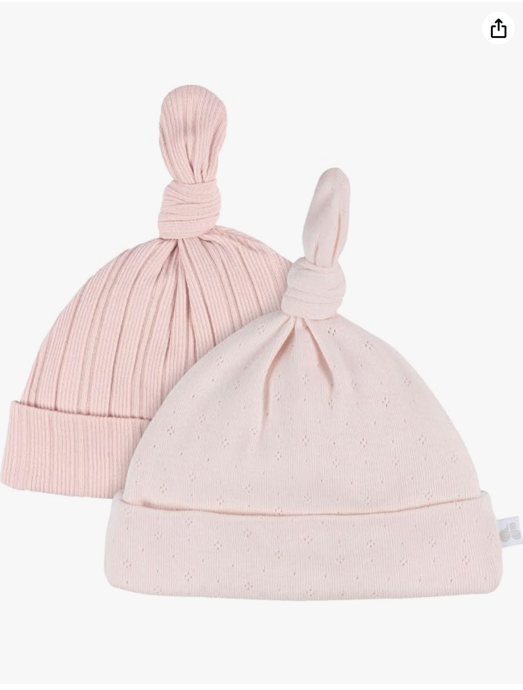 Just Born - 4Pk Hat And Cuff Mitten Set Baby Girl 0-6M Pink