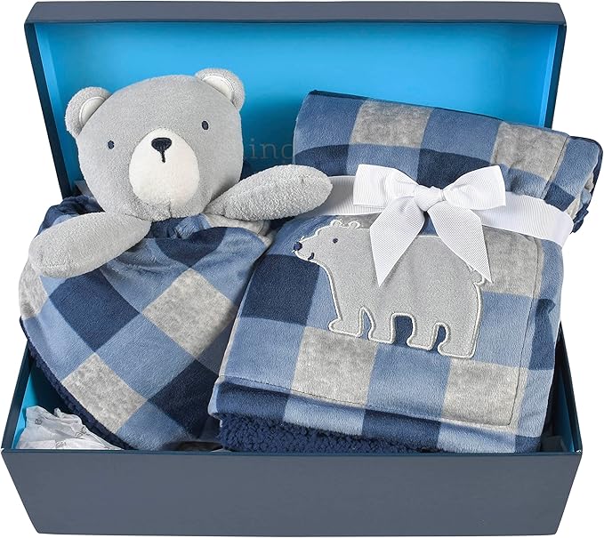 Gerber Boys Unisex  2-Piece Blanket Gift Set